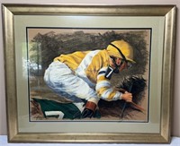 Jockey #7 by Nancy Milburn Kleck Original Pastel