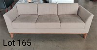 Light Brown Bernhardt Fabric Couch,6ft3.5in
