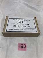 Ball Caliber .30 M 2
