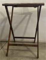 (AN) Wood luggage stand. 20”x19.5”x30.5”