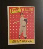 1958 Topps Mickey Mantle All-star #487