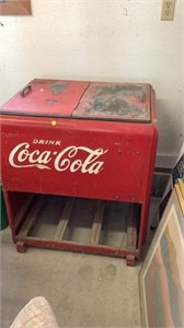 Coca Cola cooler approx 31”x24”