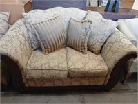 Upholstered love seat