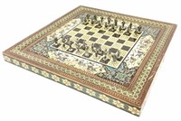 Indo Persian Marquetry Backgammon/ Chess Set