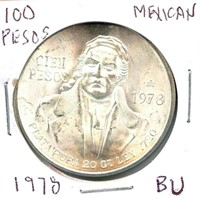 1978 Mexican Silver 100 Pesos