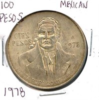1978 Mexican Silver 100 Pesos