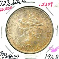 1968 Mexican Silver 25 Pesos