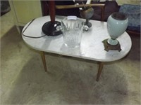 Oval Marble Top Coffee Table