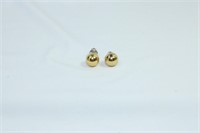 Pair of Golden Stud Earrings