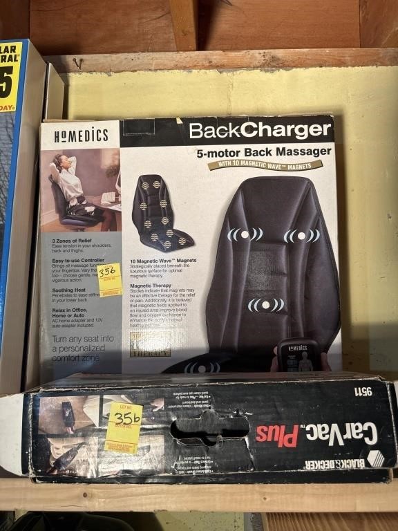 Homedics Back Massager and Black and Decker