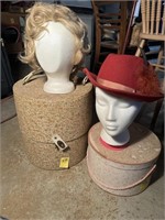 Vintage Hats in Hat Boxes