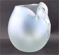 1980 Drew Smith Opalescent Art Glass Bowl