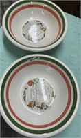 Two Pasta Bowls made in Italy