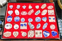 Tray of Decorative Pins (35)
