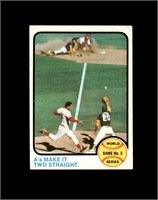 1973 Topps #204 A's 2 Straight WS2 EX to EX-MT+