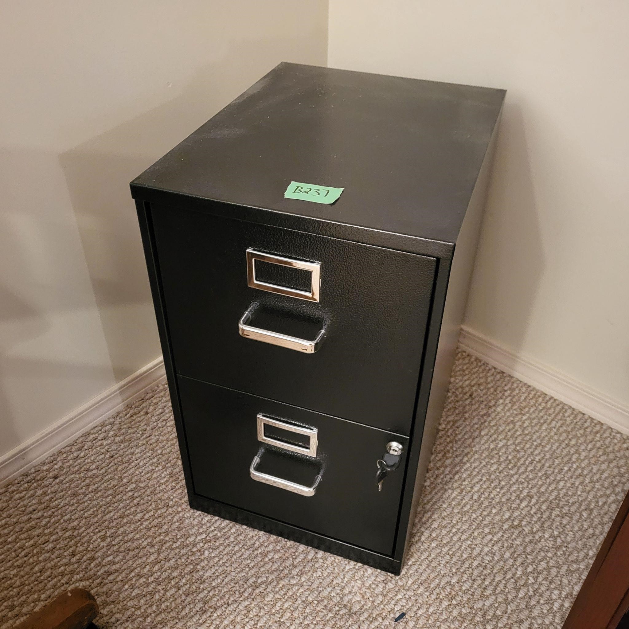 B237 Black File cabinet