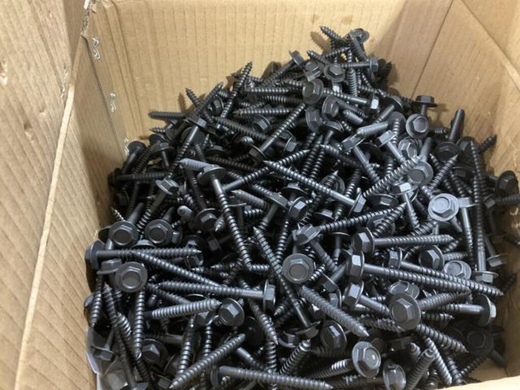 Box of #14-10 x 2 1/2 Hex Washer Head Screws