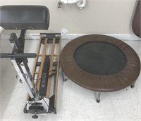 Lot of exercise equipment