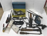 Lot of assorted tools including screwdriver and