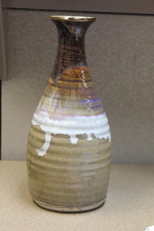 Art Pottery Tear Drop Type Bottle