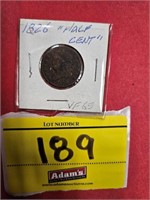 1826 CAPPED BUST HALF CENT