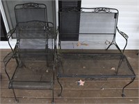 Black Vintage Wrought Iron Garden Patio Furniture