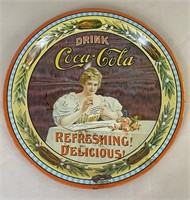 Coca-Cola 75th Anniversary Metal Tray Serial No.