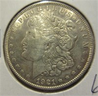 1921 morgan silver dollar