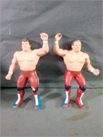 WWF The British Bulldogs 1986 Tag Team Figurines