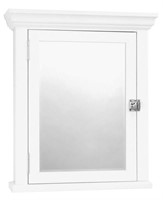 Framed Bathroom Medicine Cabinet, White (22"Wx27"H
