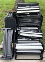 Pallet of 12 Assorted Size RV Folding Steps
