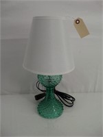 Hobnail Art Glass Lamp