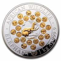 2023 1 Kg. Silver Elephant 25th Anniv. Jubilee