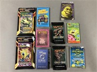10pc CCG & Card Decks & Packs w/ Magic, Pokemon ++