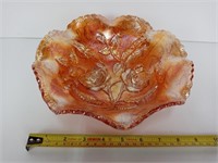 Vintage Imperial? Carnival Glass Ruffled Bowl