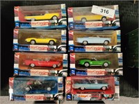 8 NIB City Cruisers die cast cars