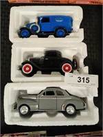 3 NM Vintage re-issued diecast cars