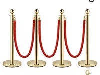 4 GOLD STANCHIONS