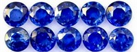 10 pieces of Natural Ceylon Blue Sapphires 2.75 mm