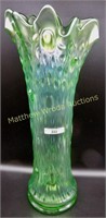 Northwood 17" ice green Tree Trunk funeral vase.