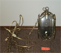 Vintage Ceiling Lamp. Turns on! 6"x6"x12"