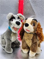 Authentic Disney Store Lady and the Tramp Plush