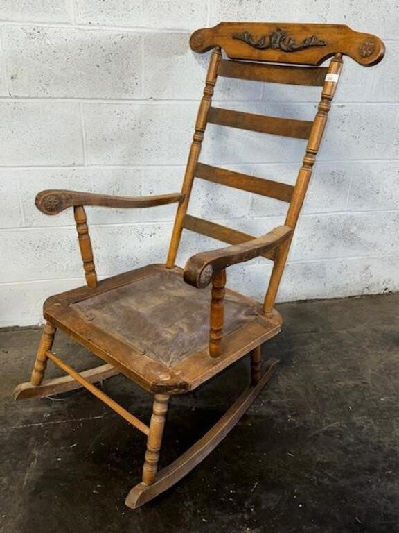 Early 20th Century Rocking Chair needs cushion