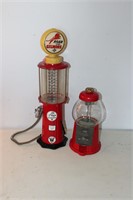 Vintage Gum Ball Machine and Gas Pump