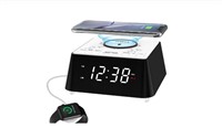 Wireless Charging Alarm Clock Radio with