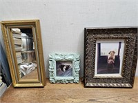 2 Picture FRAMES + Mirror
