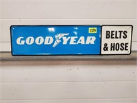 Goodyear metal advertising sign