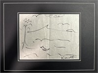 Kurt Cobain Autographed Sketch