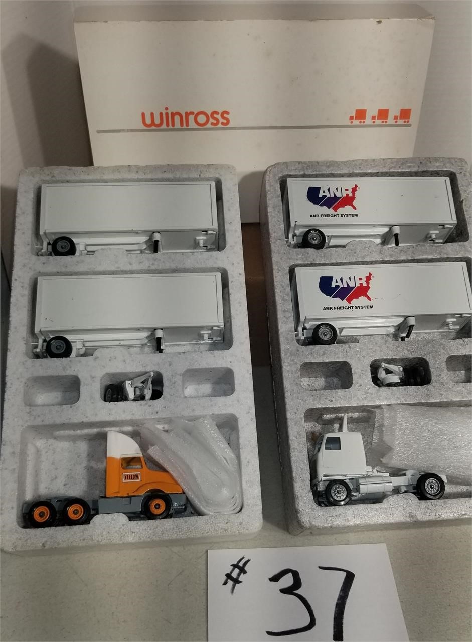 2 Winross Tractor Trailers