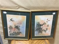 PRINTS HUMMINGBIRDS BY JOHNNY LUNG 21.5 H X 18 W